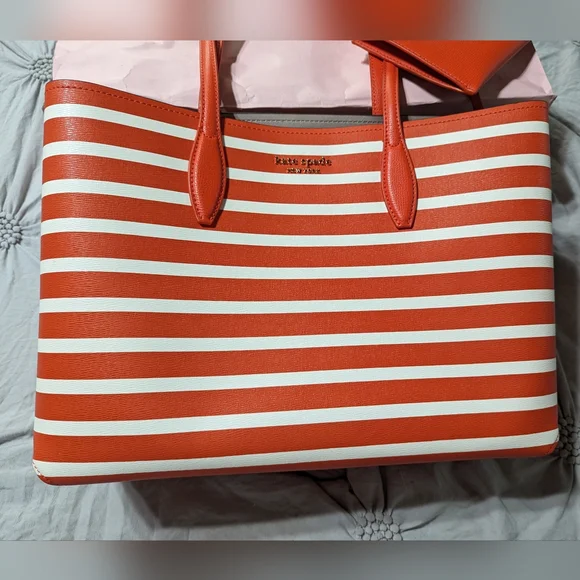 kate spade | Bags | Kate Spade All Day Sailing Stripe Tote  display picture 1